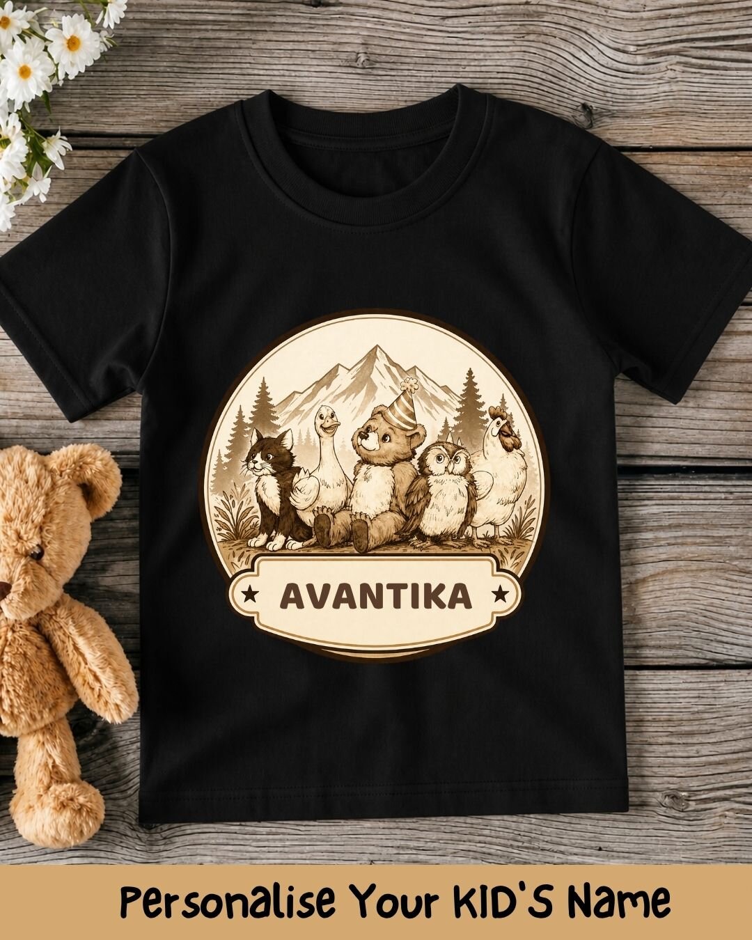 Vintage Adventure Custom Kid Cotton Tee