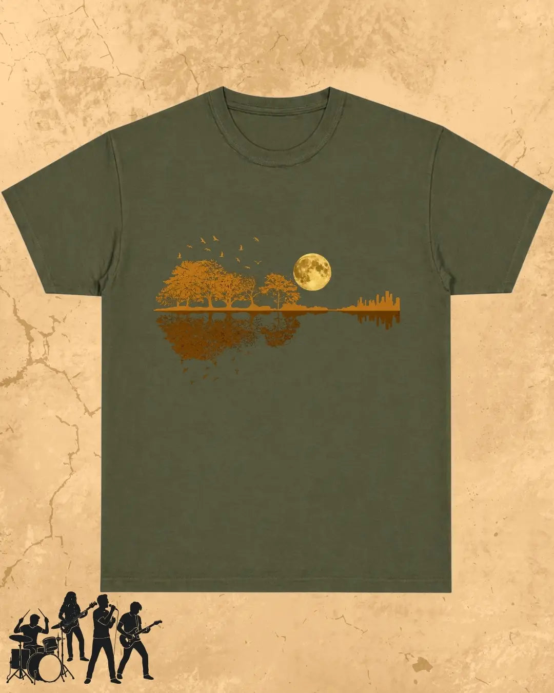 Guitar Relaxation Music Cotton T-Shirt