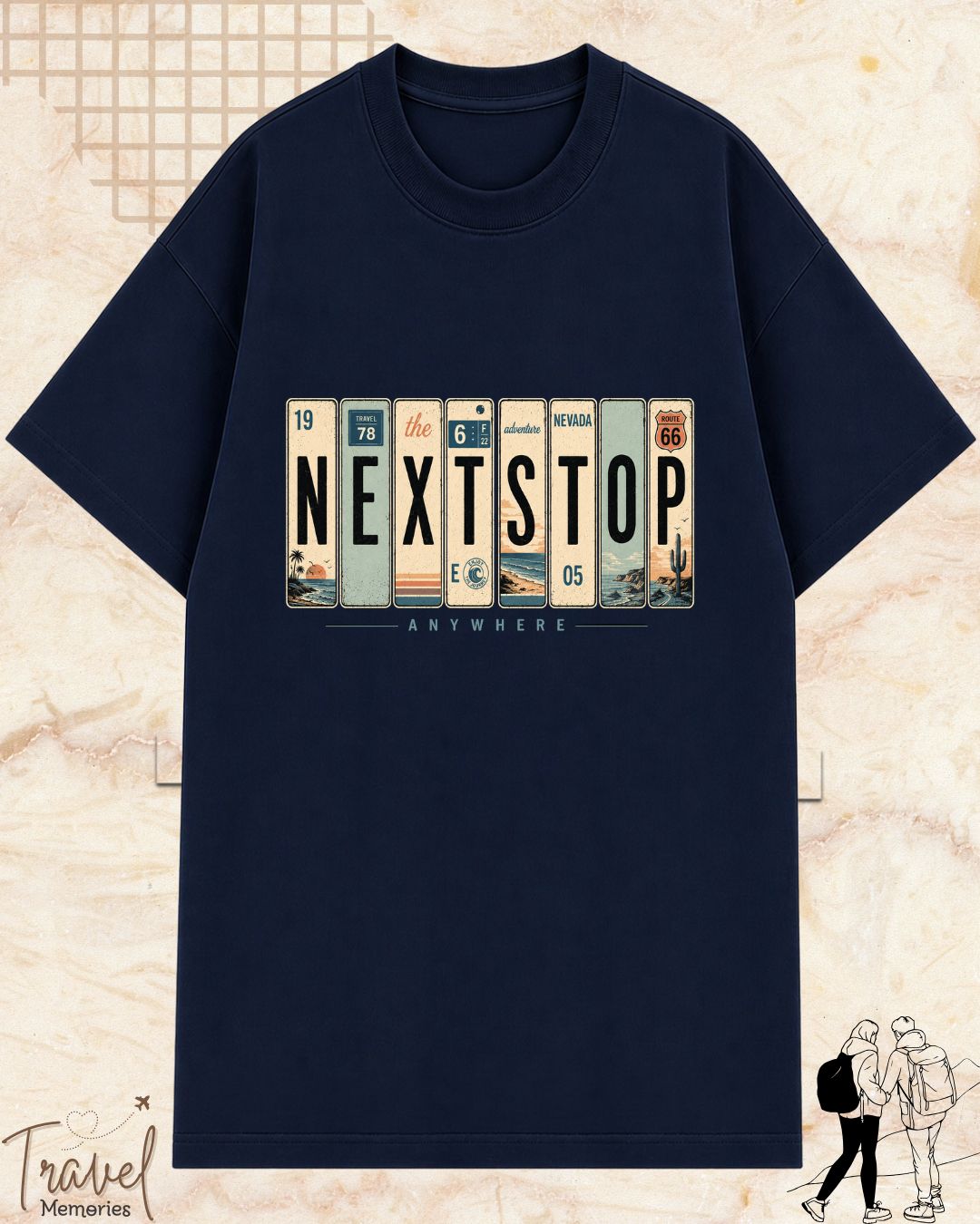 Roadtrip Travel Cotton Tshirt