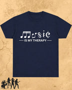 Music Is My Therapy Cotton Tshirt