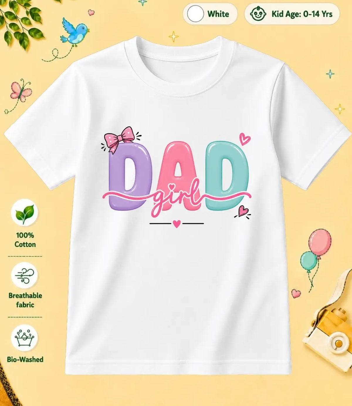 DAD & MOM Treasure kids Cotton Tee