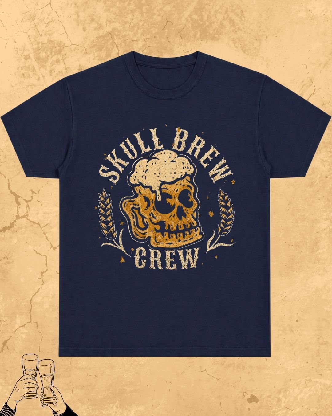 Skull Beer Party T-Shirt