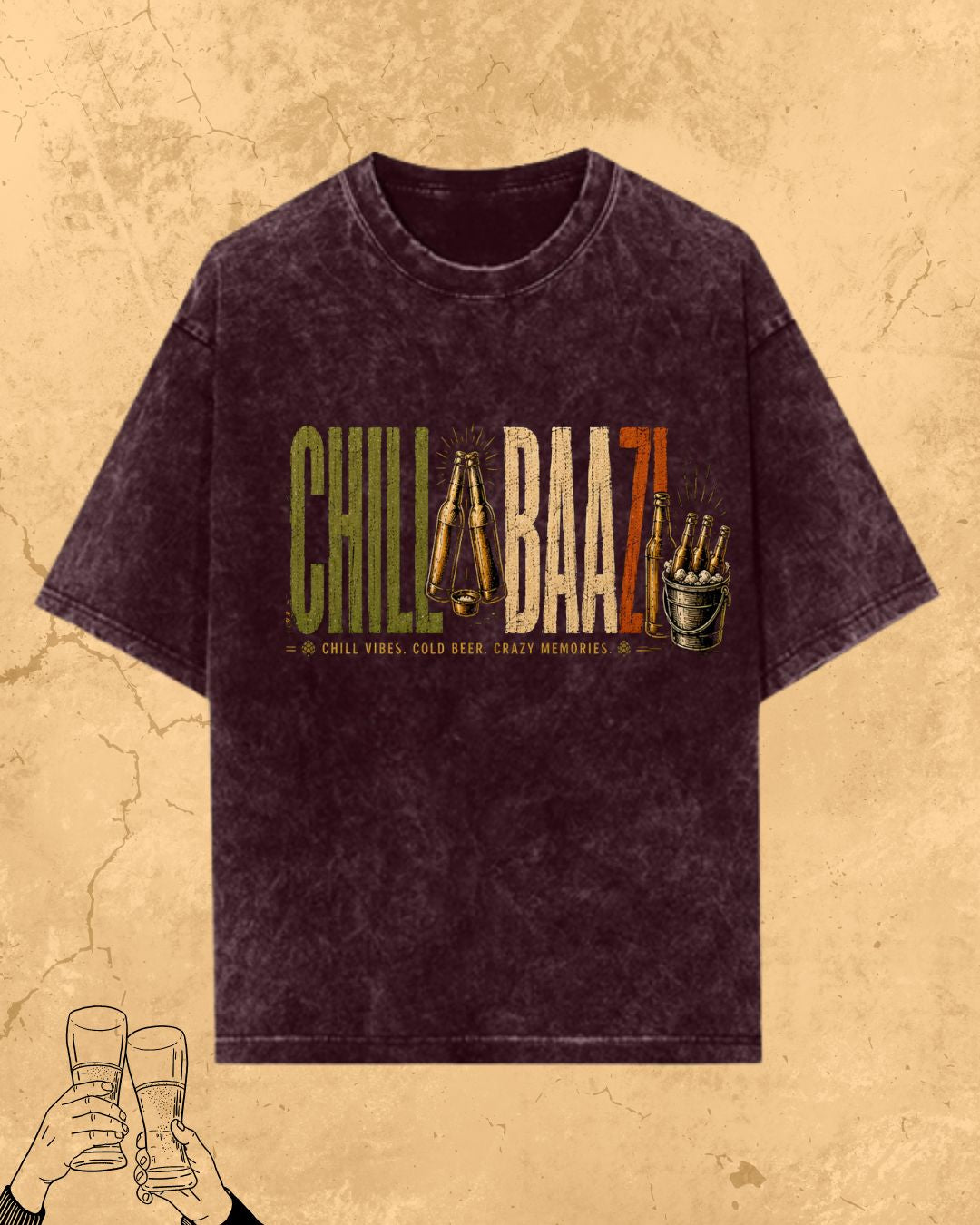 Beer Vibes Cotton Tshirt