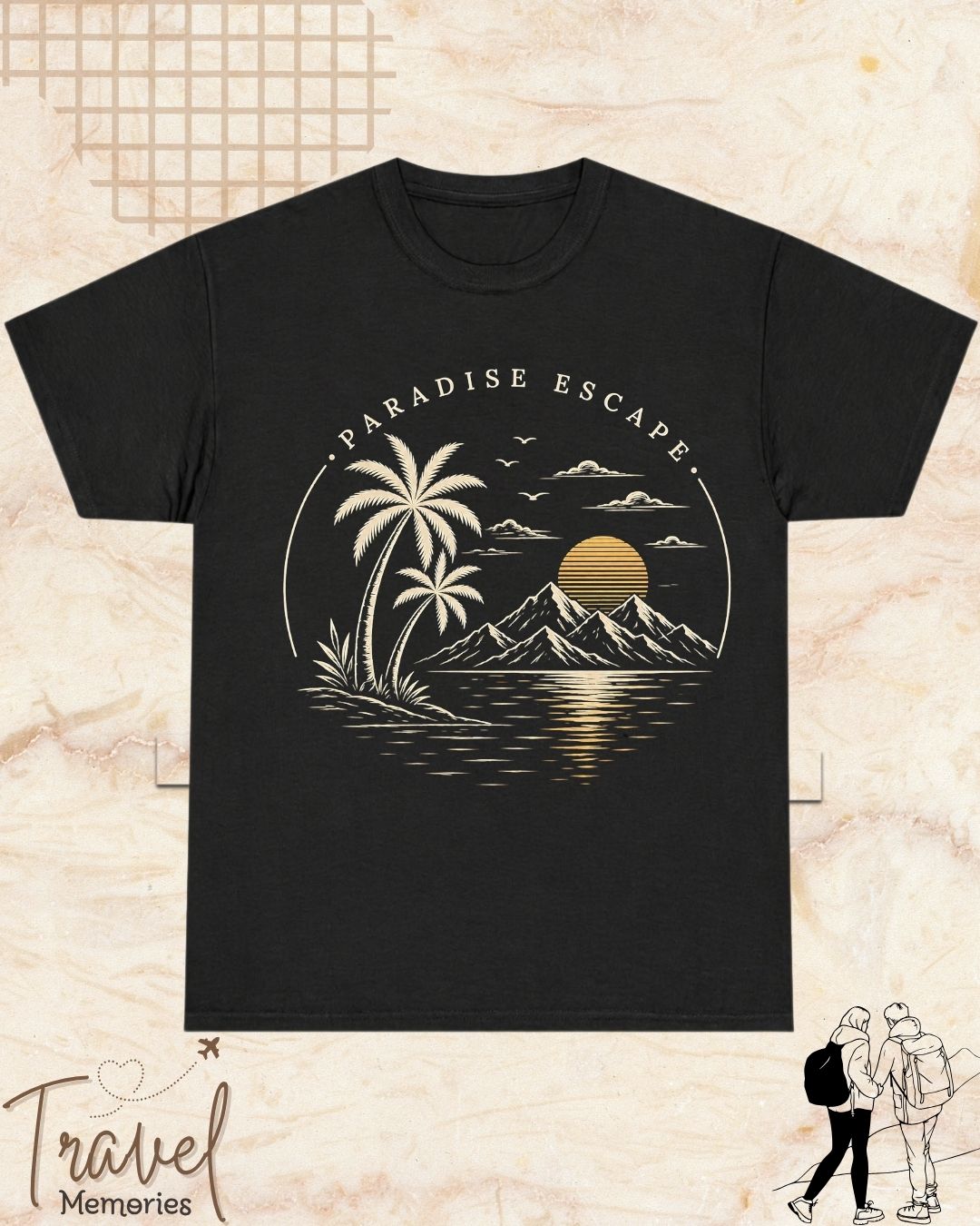 Scenic Route Vintage Adventure Cotton Tshirt