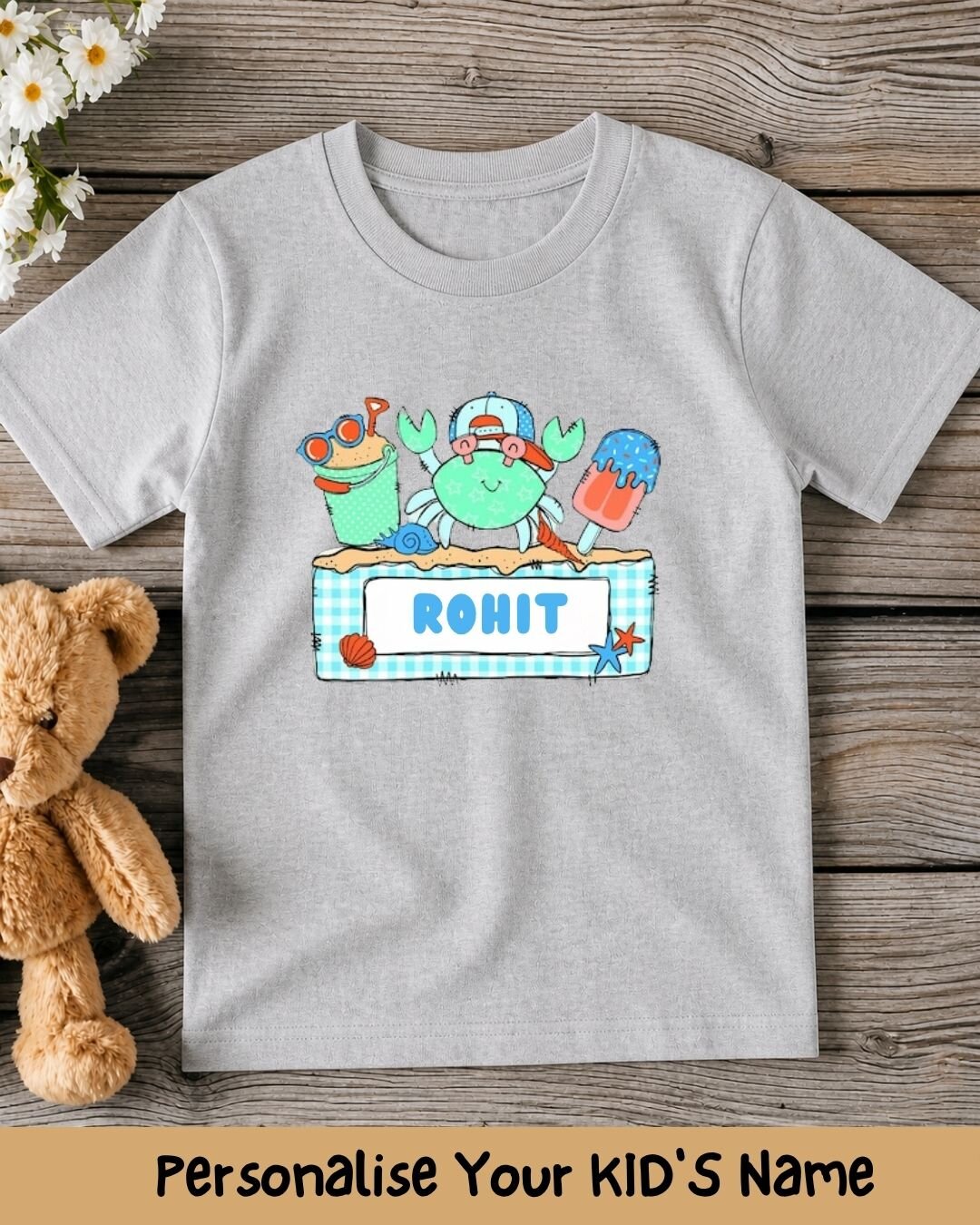 Beach Custom Kid's Cotton Tee