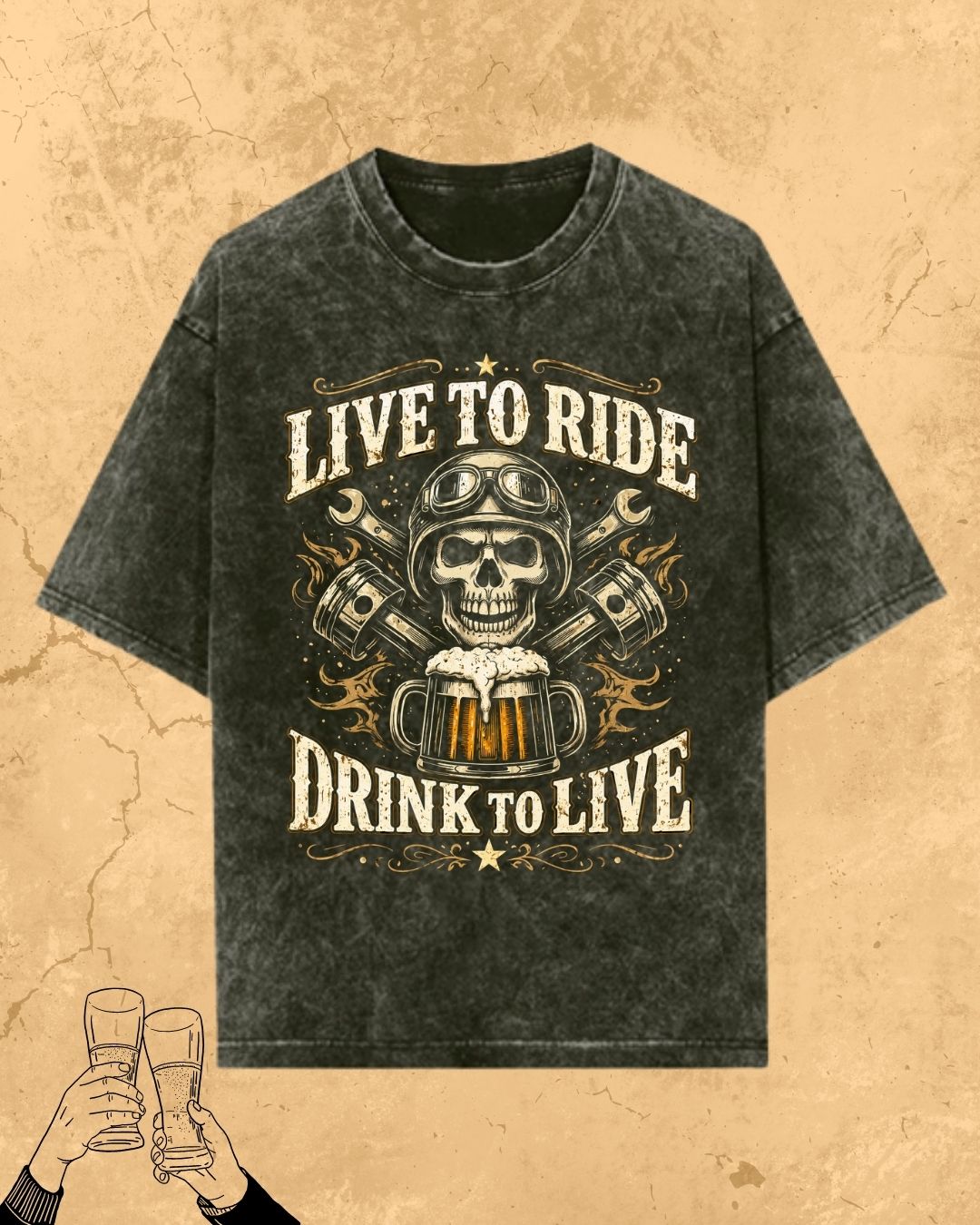 Skull Beer Party T-Shirt
