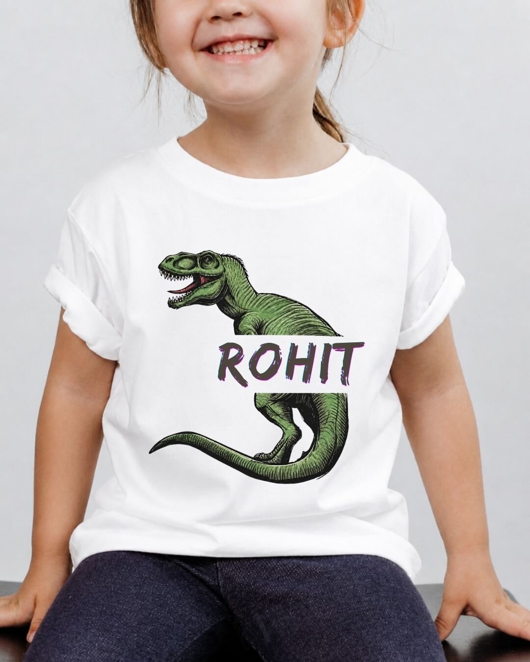 Dinosaur Custom Kid's Cotton Tee