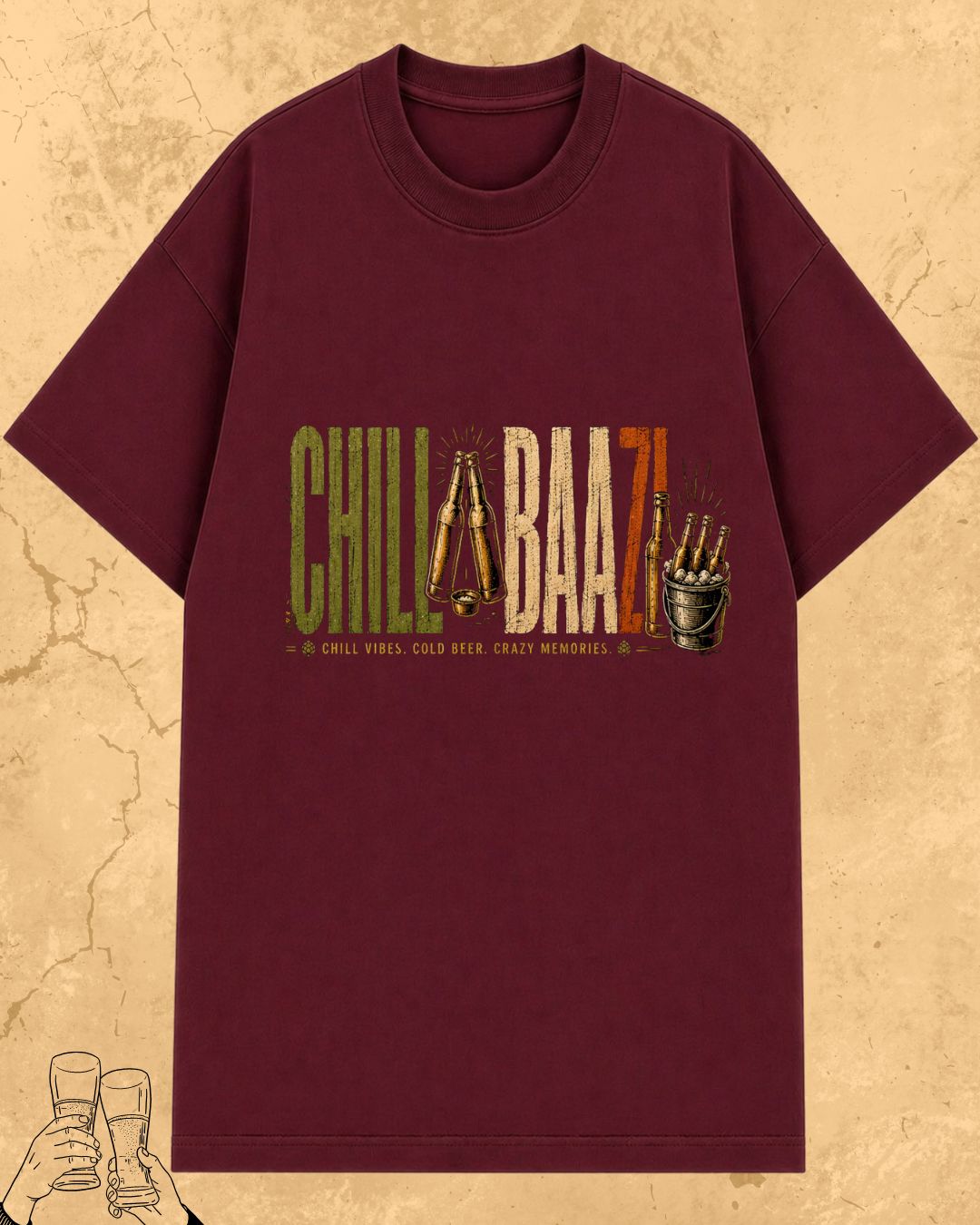 Beer Vibes Cotton Tshirt