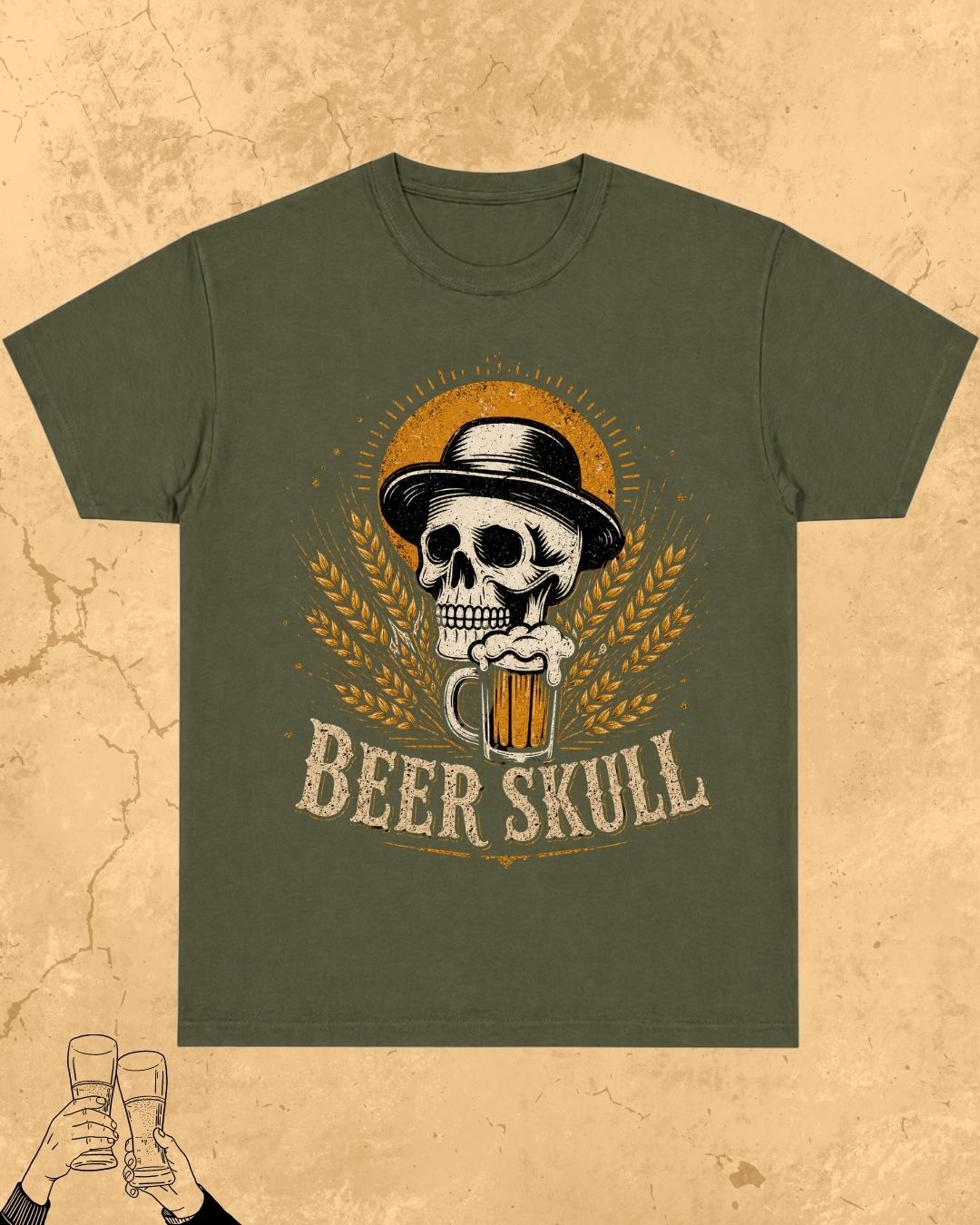 Skull Beer Party T-Shirt