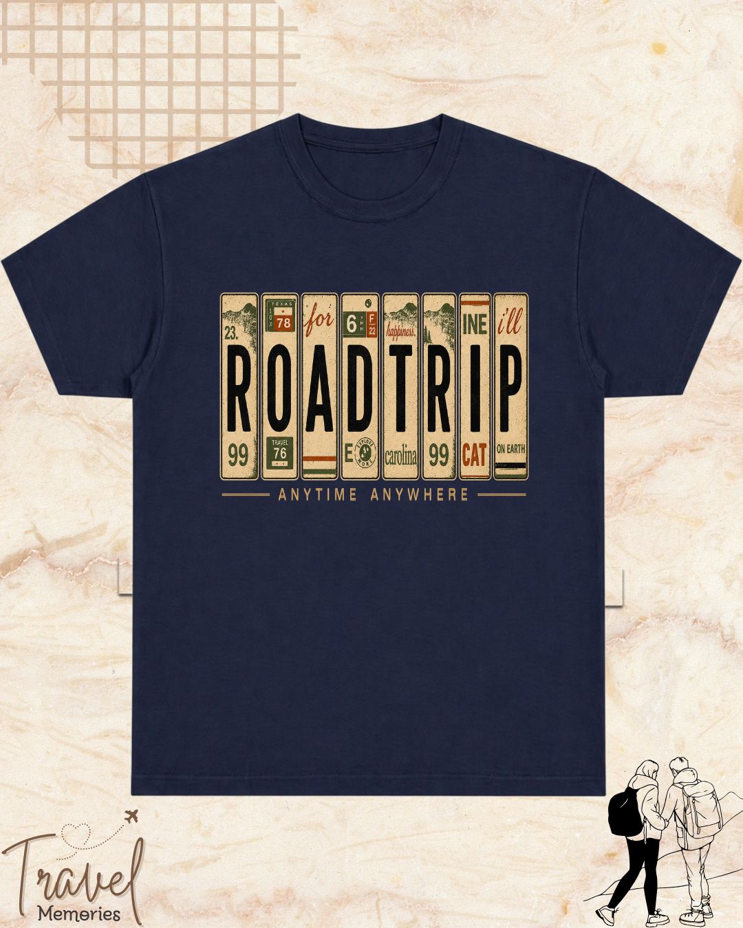 Roadtrip Travel Cotton Tshirt