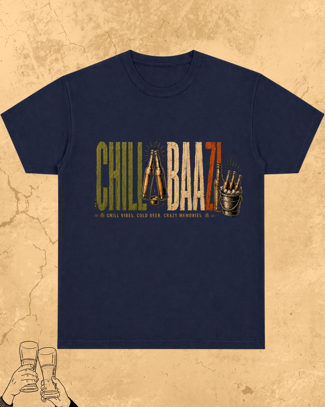 Beer Vibes Cotton Tshirt