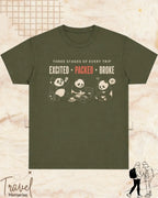 Three Stages of Every Trip Travel Cotton Tshirt Part 1