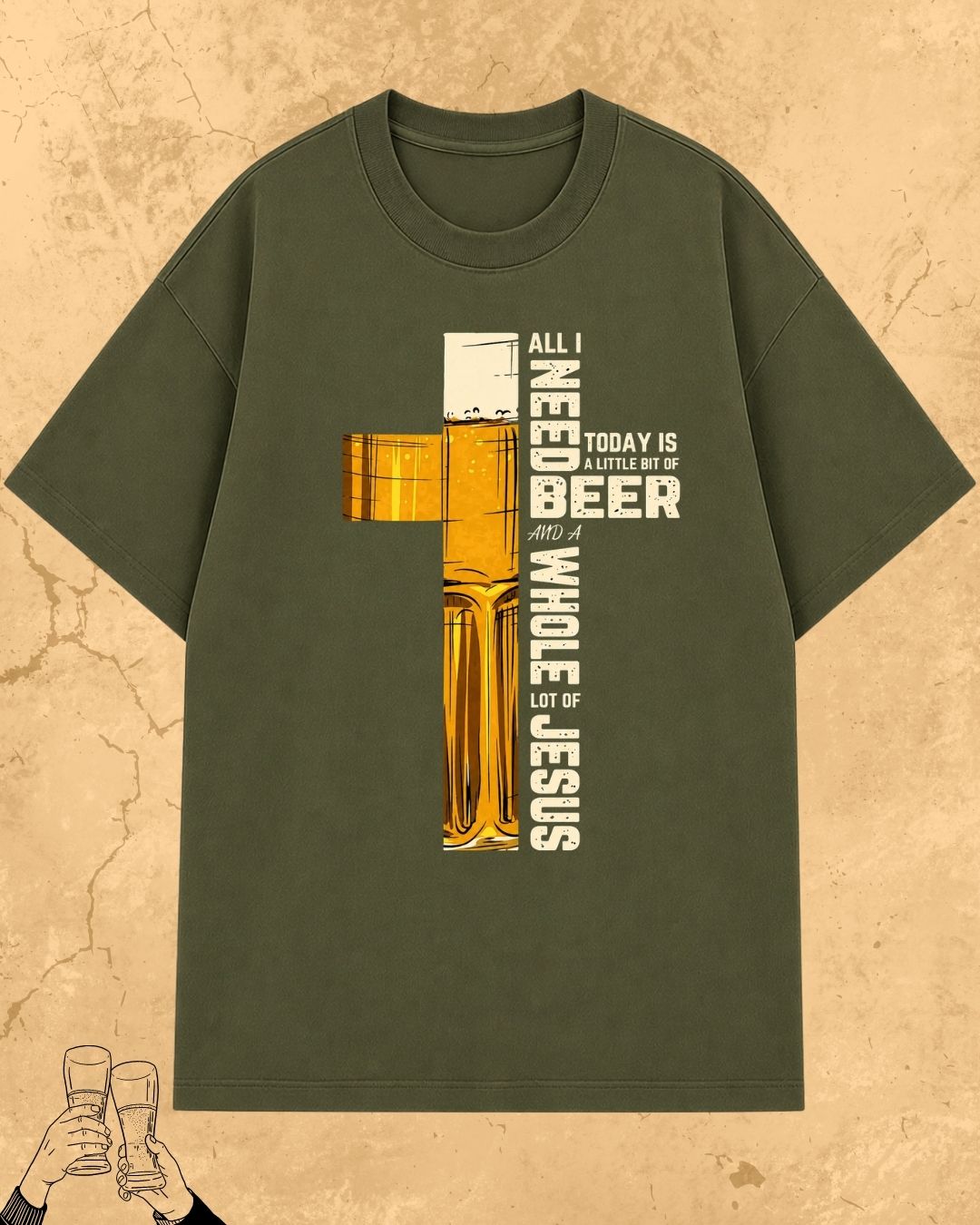 Mythic Beer Warrior Cotton T-Shirt