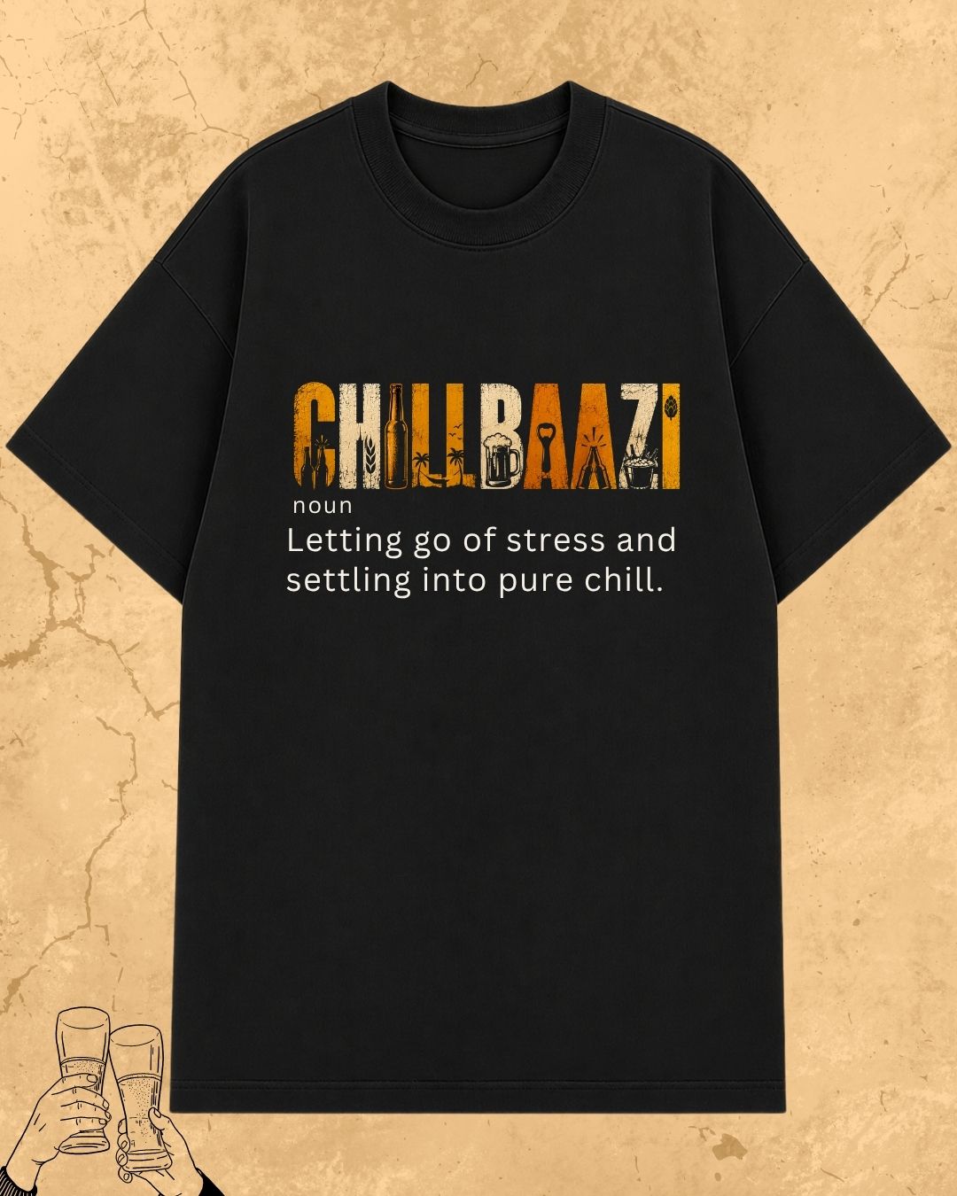 Hinglish Beer Dictionary Cotton Tshirt