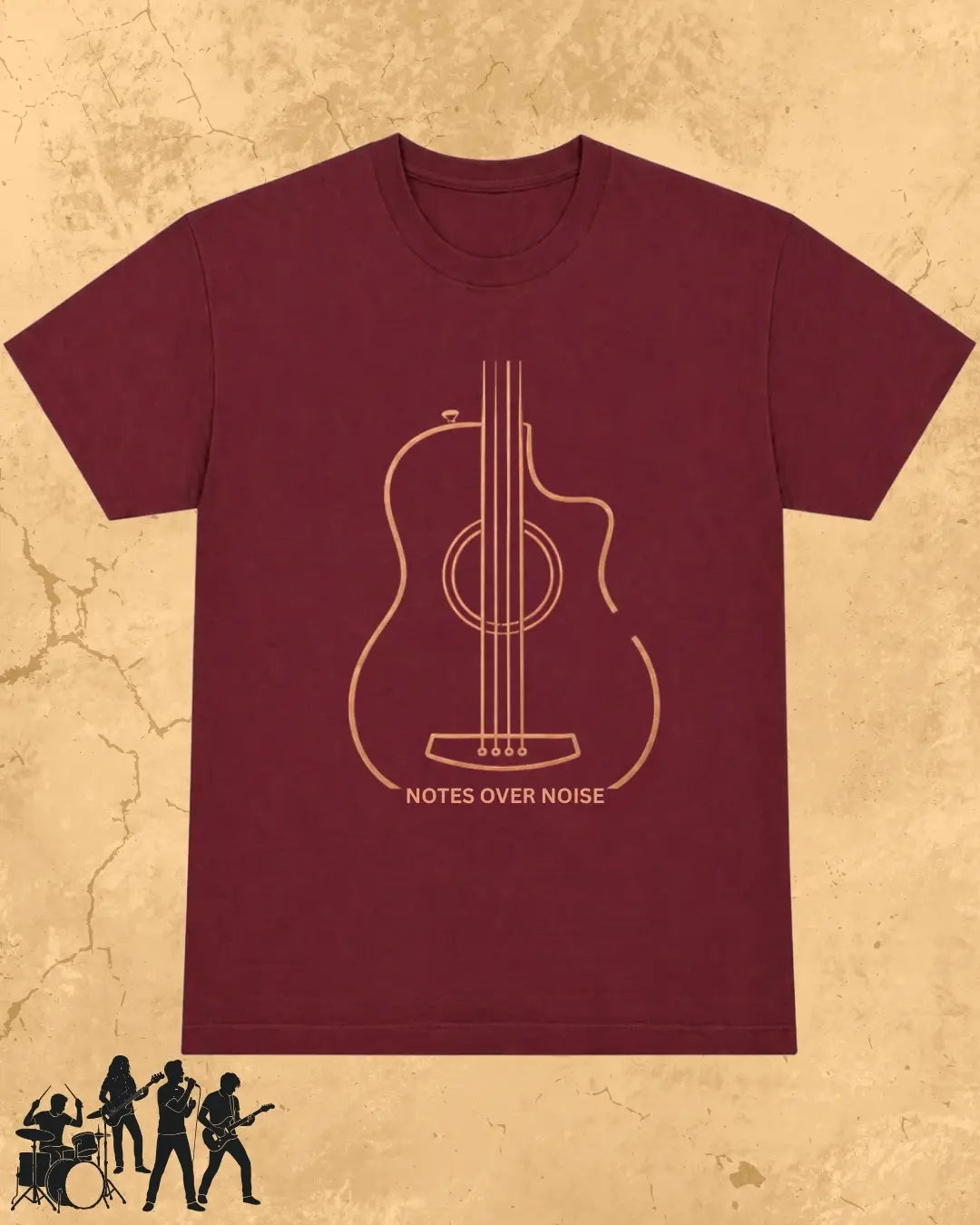 Guitar Music Cotton T-Shirt