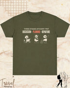 Three Stages of Every Trip Travel Cotton Tshirt Part 2