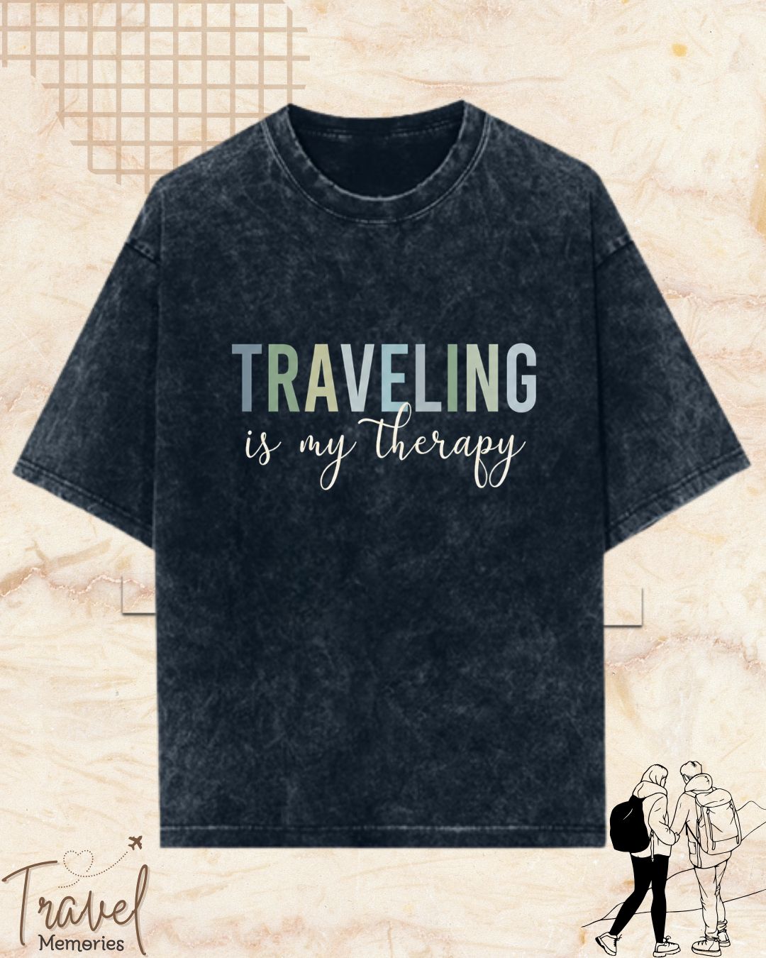 WanderScape Travel Cotton Tshirt