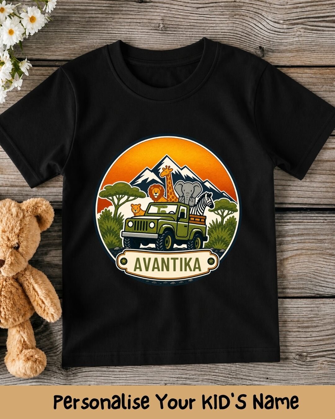 Vintage Adventure Custom Kid Cotton Tee