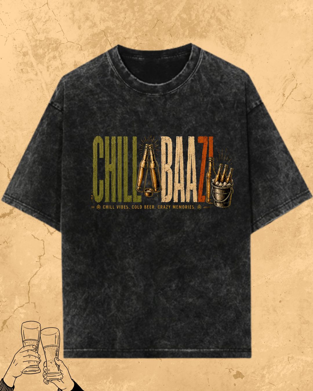 Beer Vibes Cotton Tshirt