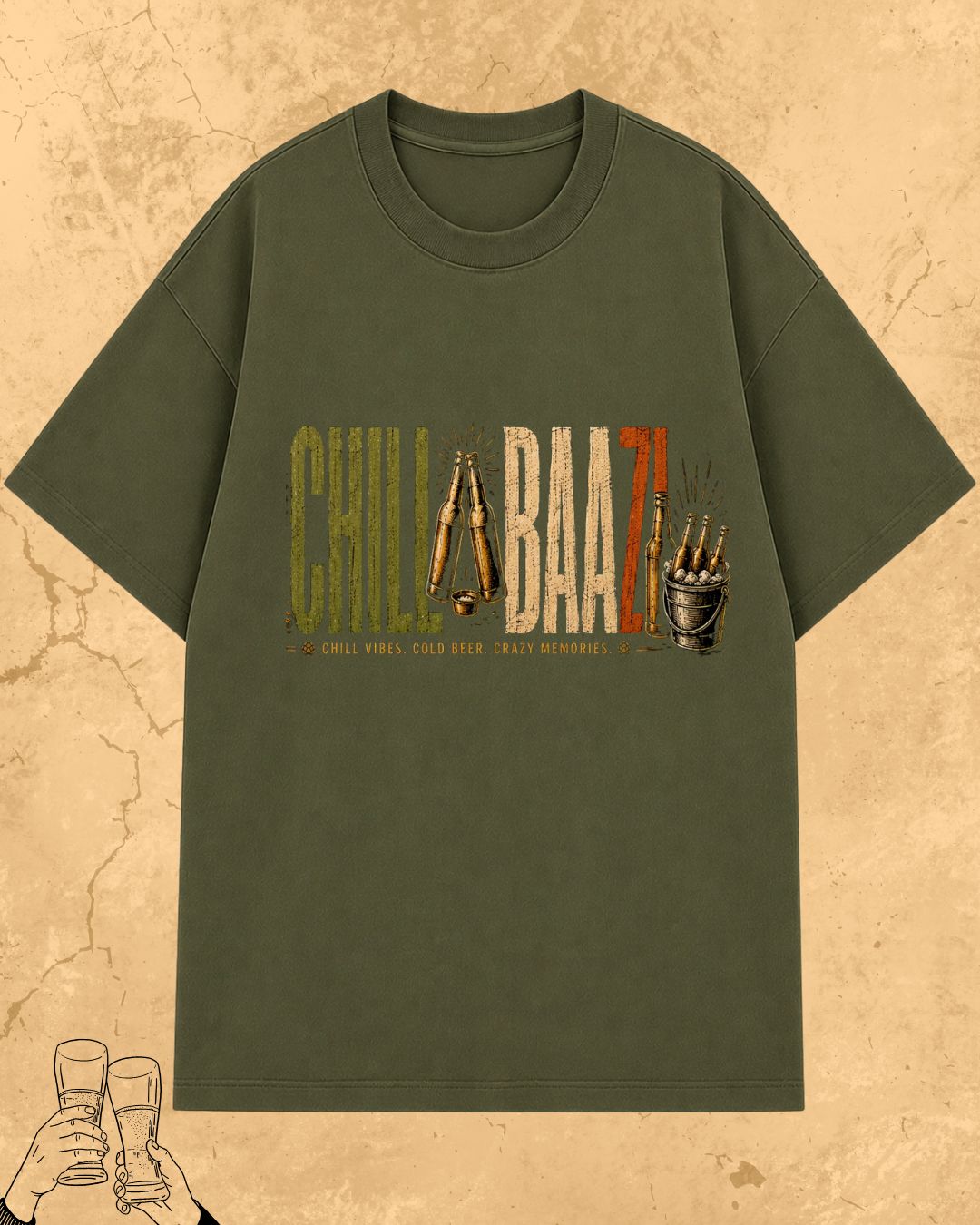 Beer Vibes Cotton Tshirt