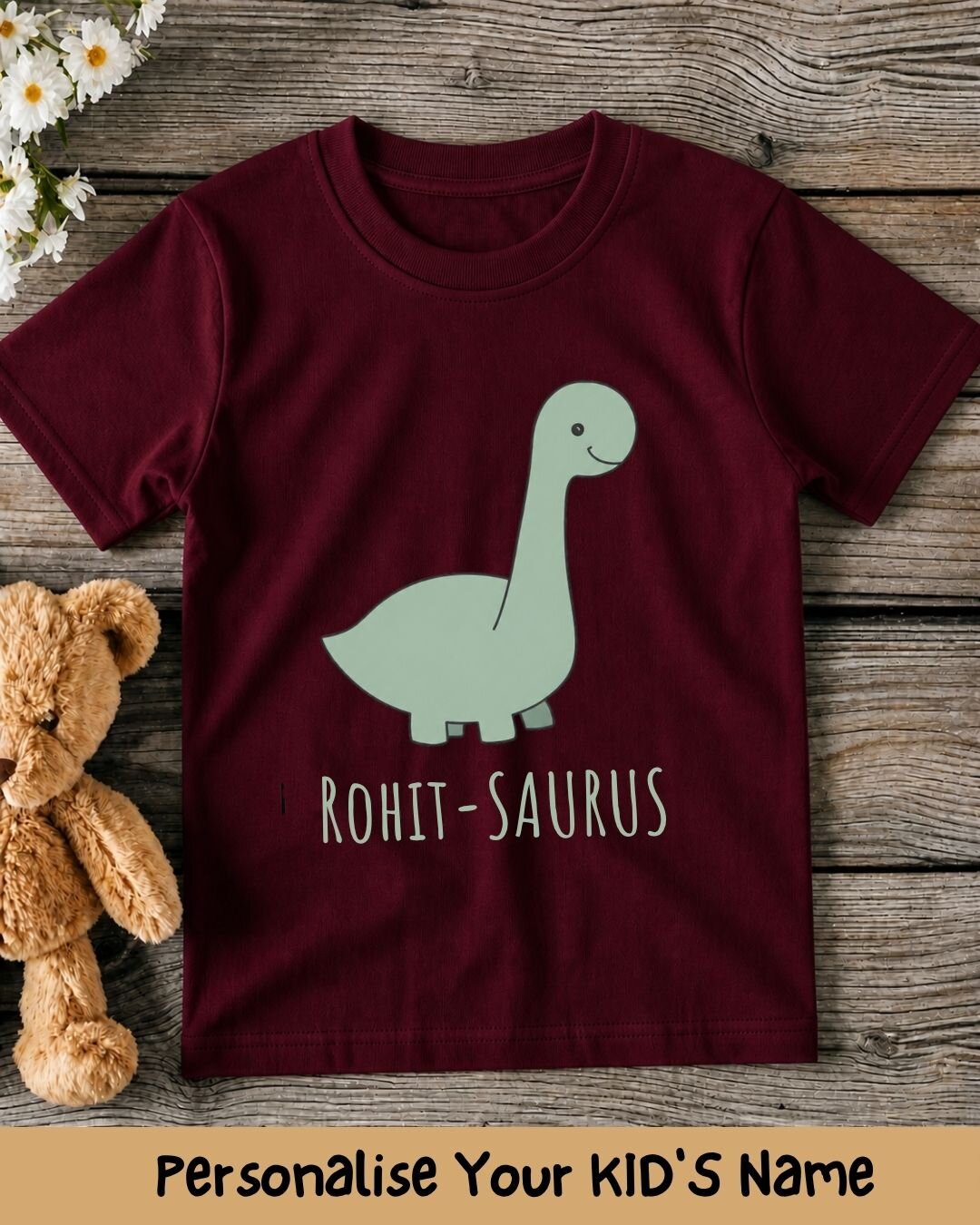 Dinosaur Custom Kid's Cotton Tee
