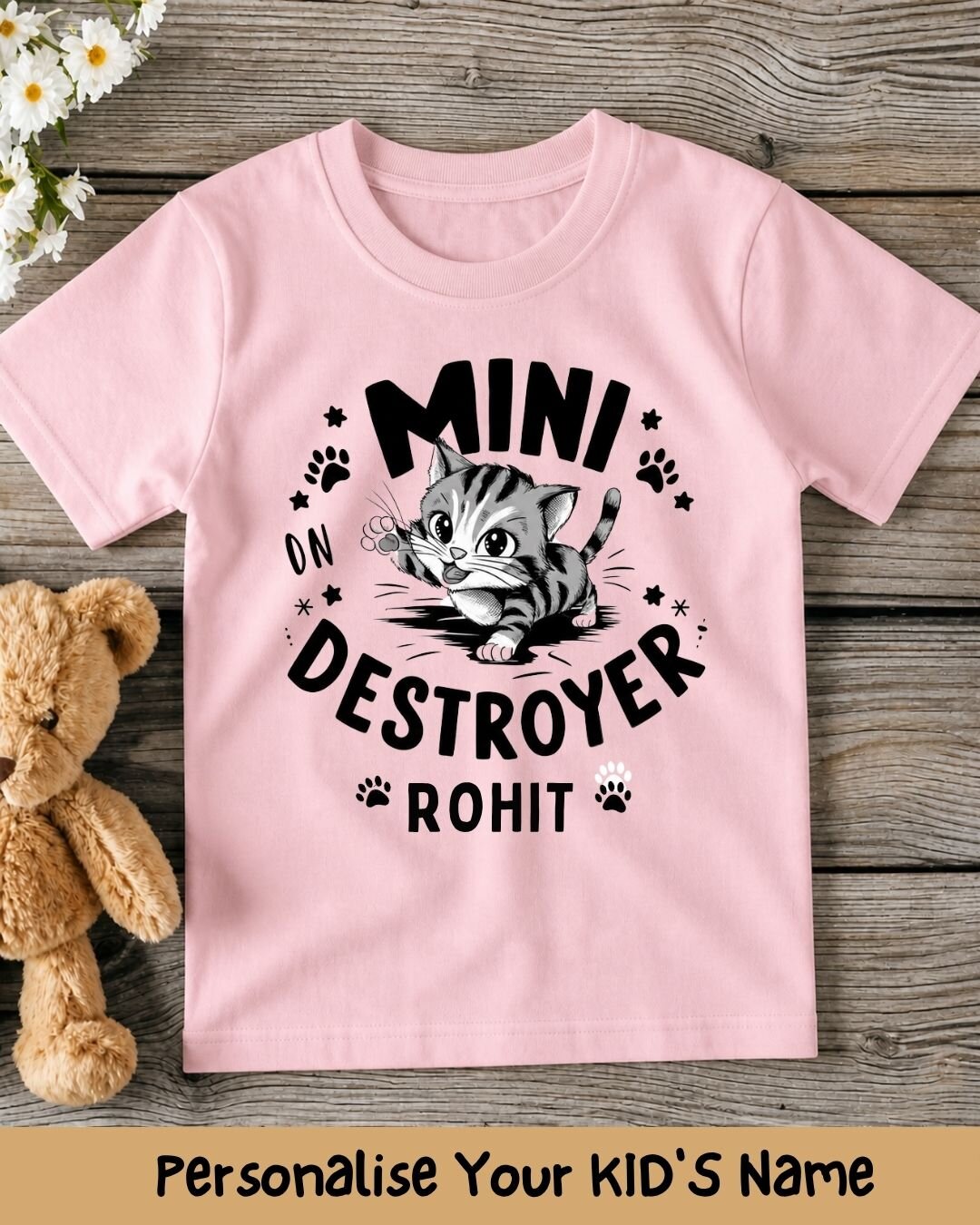 Playful Custom Kid Cotton Tshirt