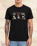 Three Stages of Every Trip Travel Cotton Tshirt Part 1