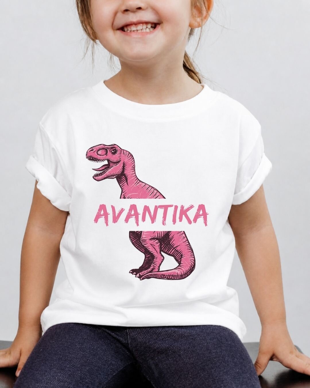 Dinosaur Custom Kid's Cotton Tee