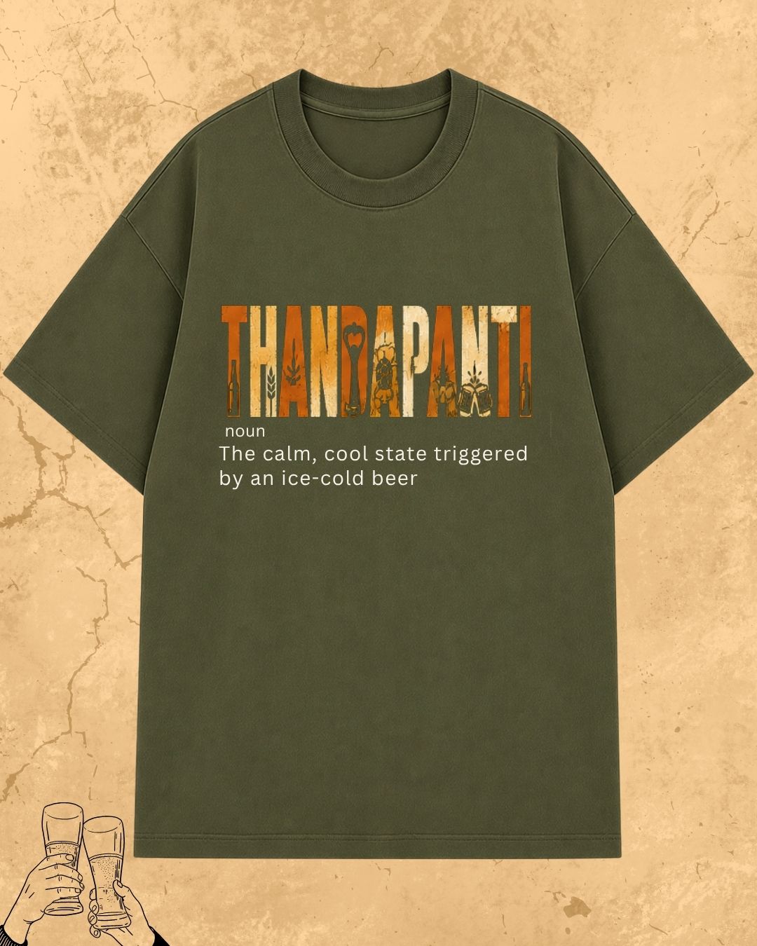 Hinglish Beer Dictionary Cotton Tshirt