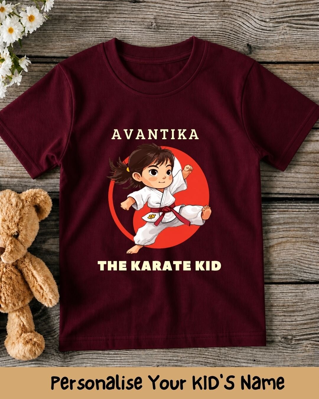 Karate & Pirate Theme Custom Kid Cotton Tee