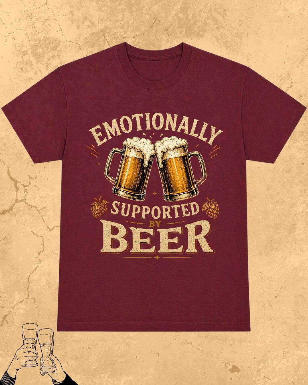 Beer Bond Statement Cotton T-Shirt