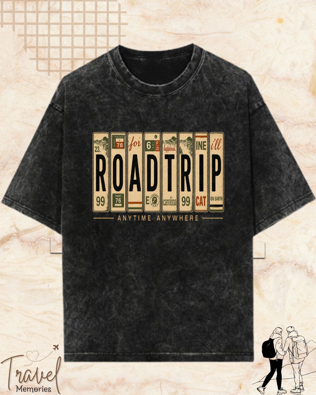 Roadtrip Travel Cotton Tshirt