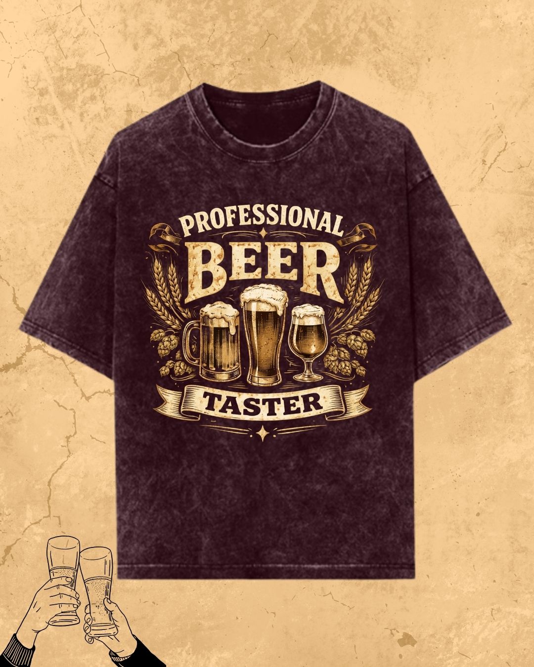 Beer Bond Statement Cotton T-Shirt