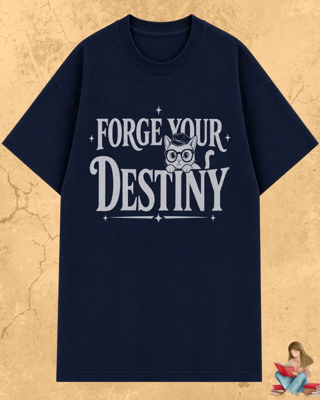 Purrfect Reader Cotton Tshirt