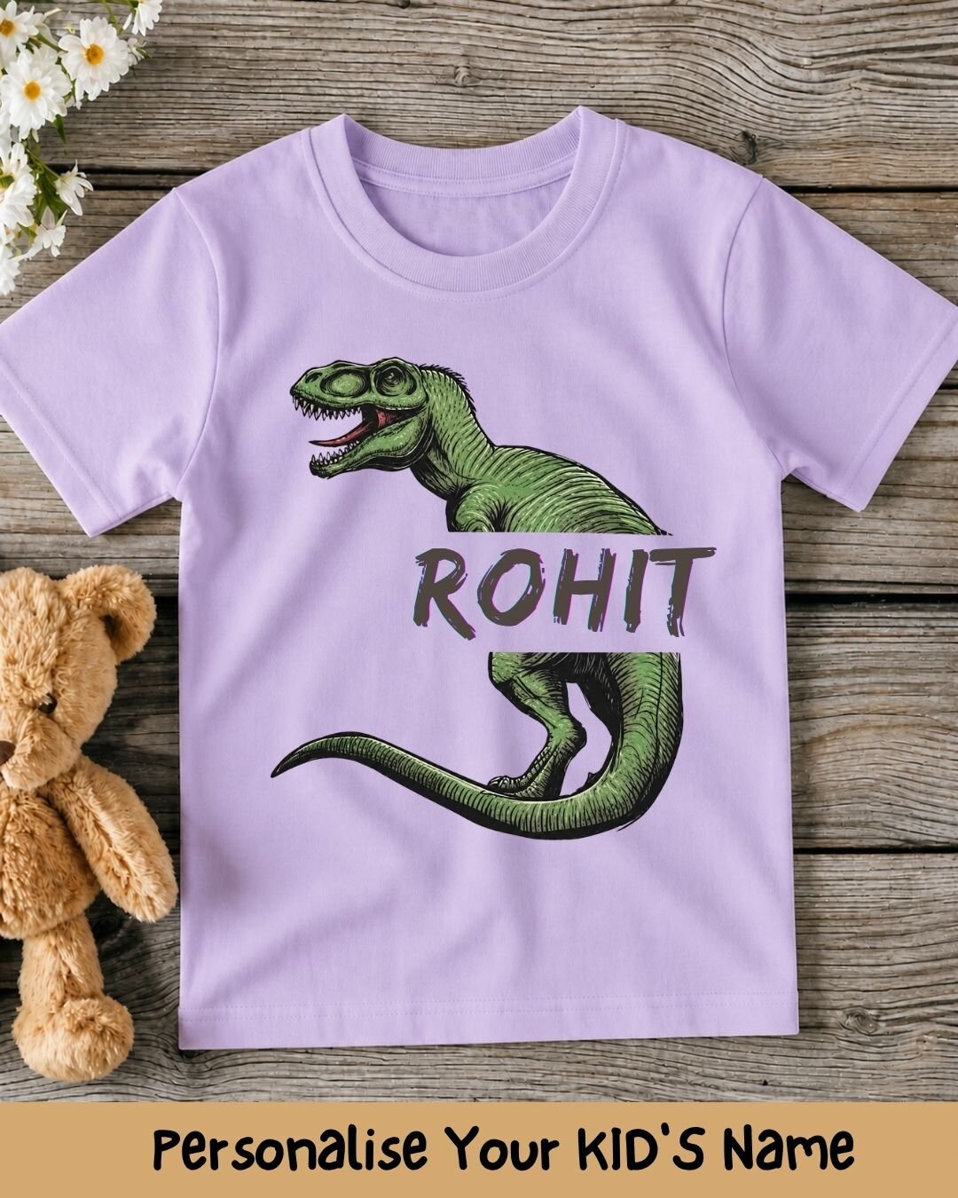 Dinosaur Custom Kid's Cotton Tee