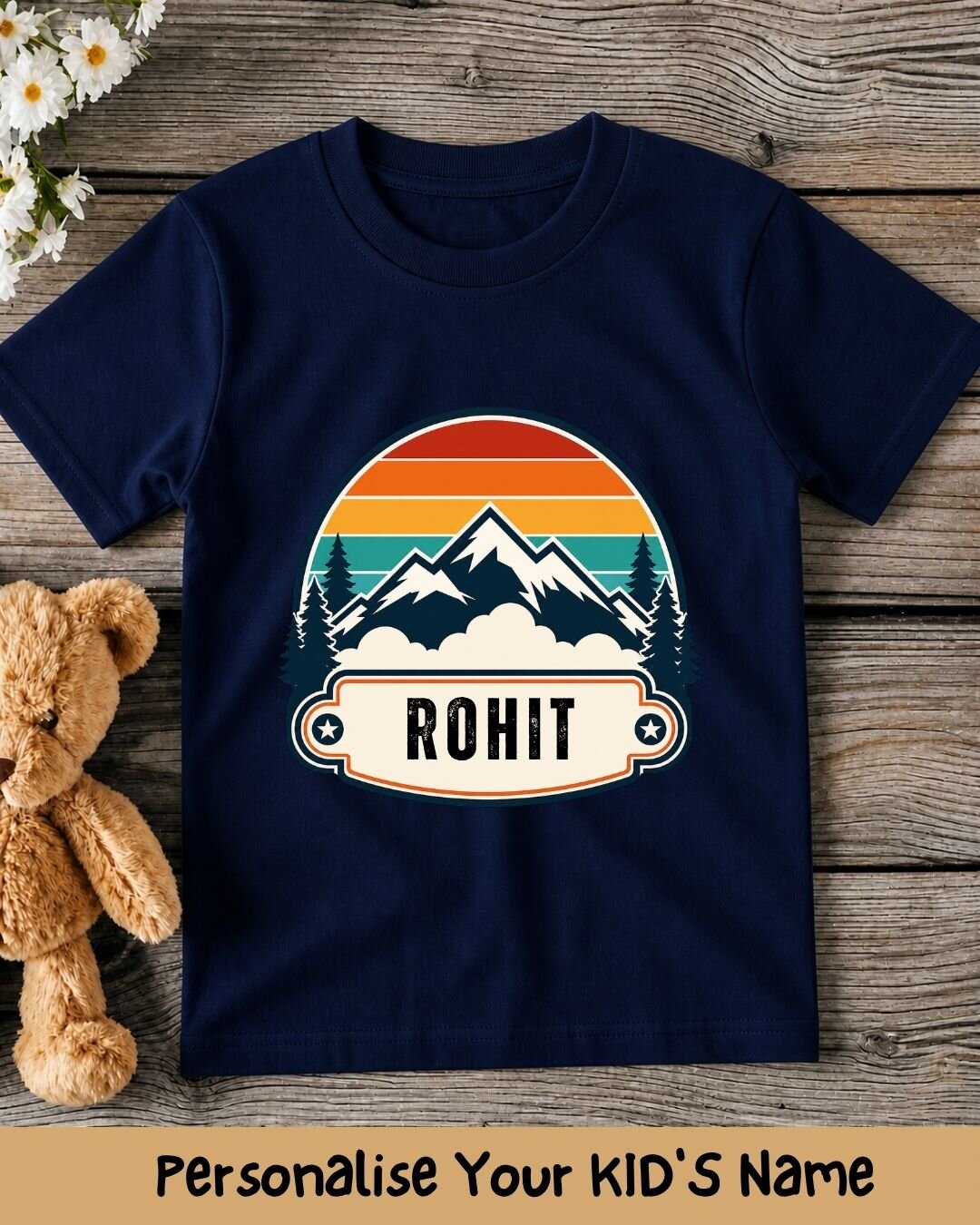 Vintage Adventure Custom Kid Cotton Tee