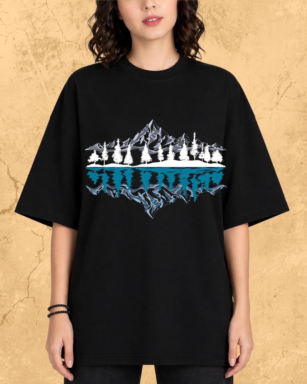 Mountain Reflection Cotton Tshirt