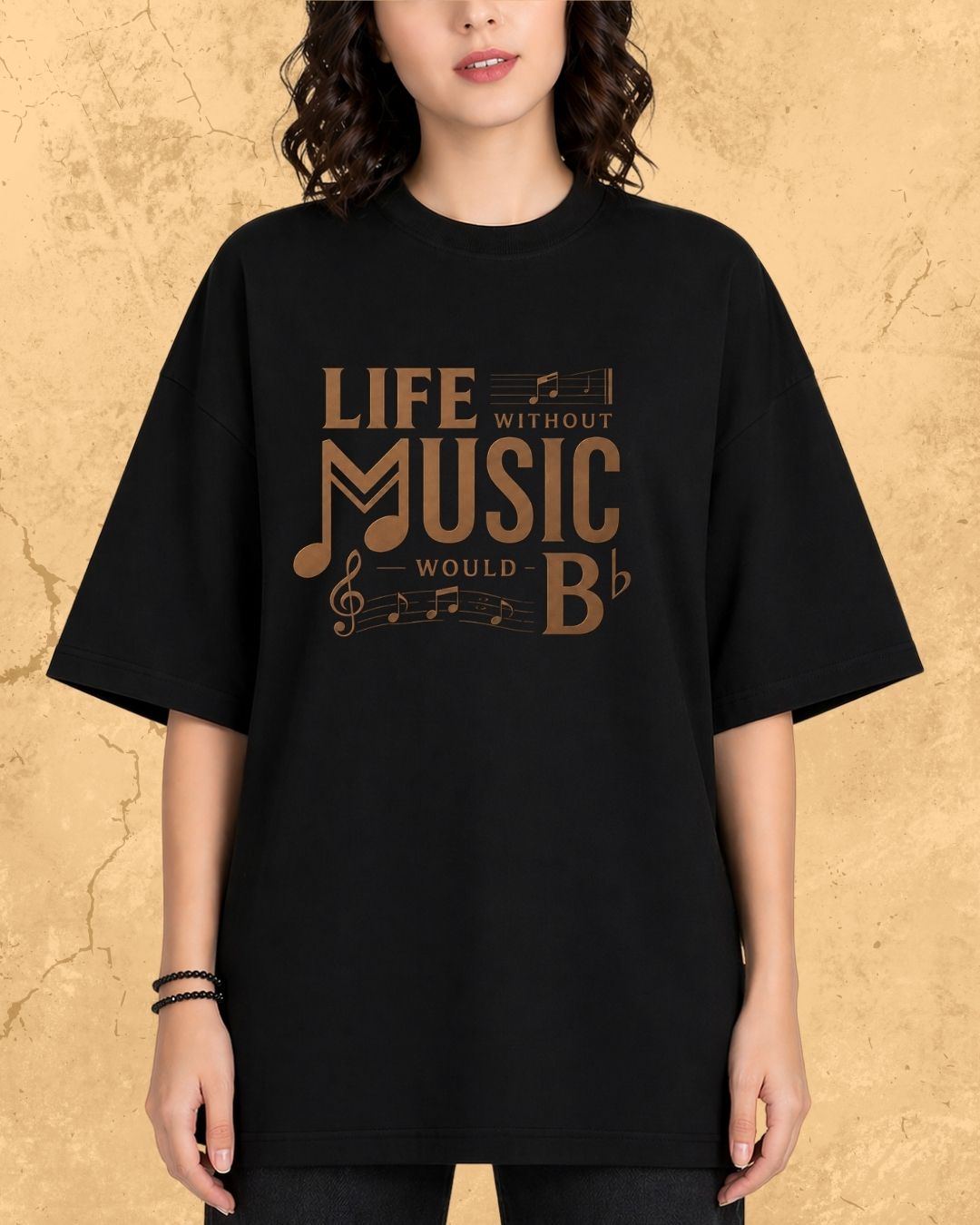 Life Without Music Would B Flat Cotton T-Shirt