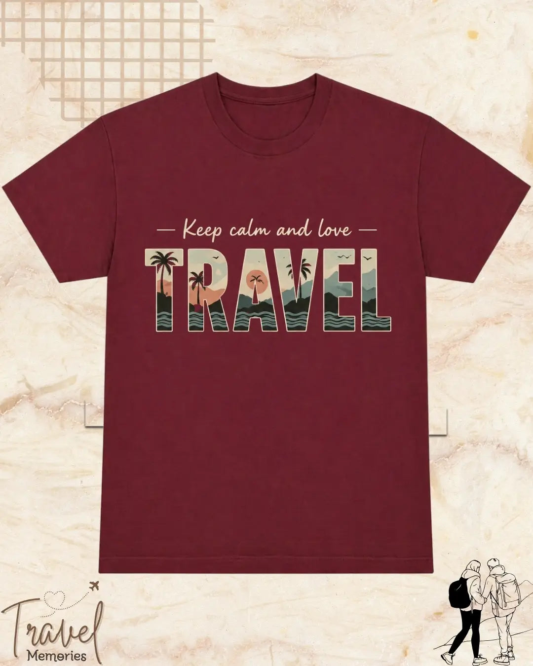 WanderScape Travel Cotton Tshirt