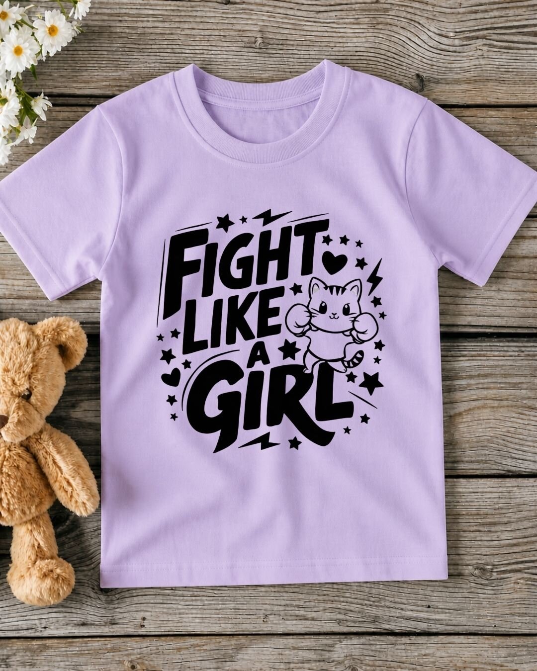 Cute Attitude Cat Kid Cotton Tee