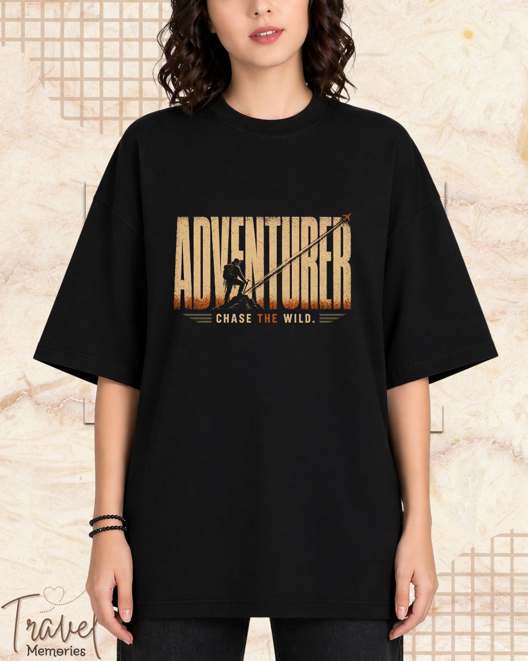 Vintage Travel Vibes Cotton Tshirt