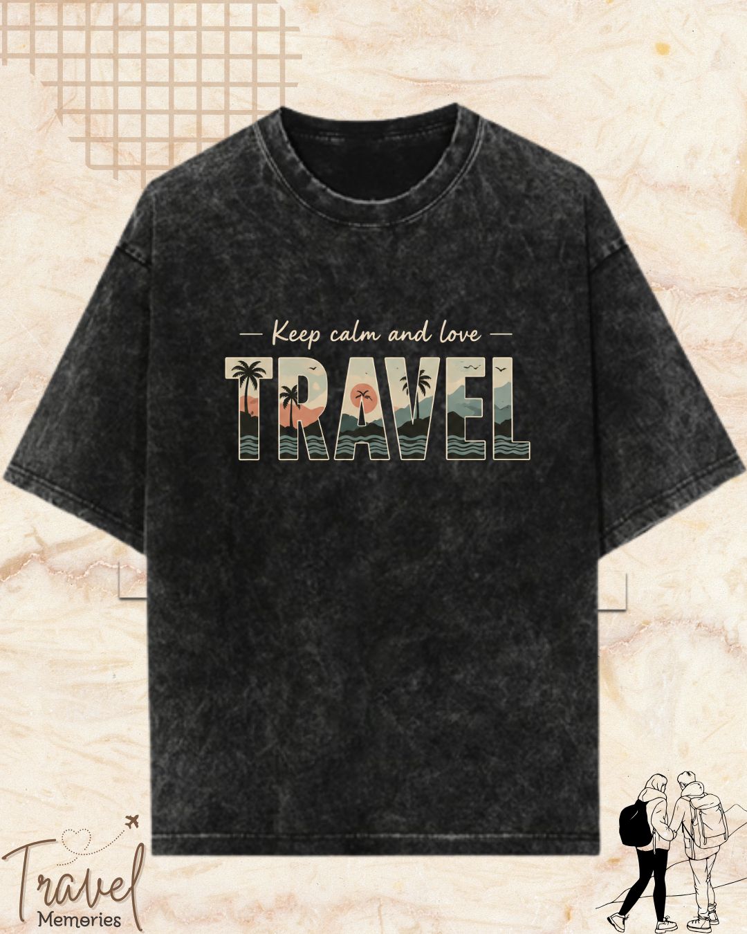 WanderScape Travel Cotton Tshirt