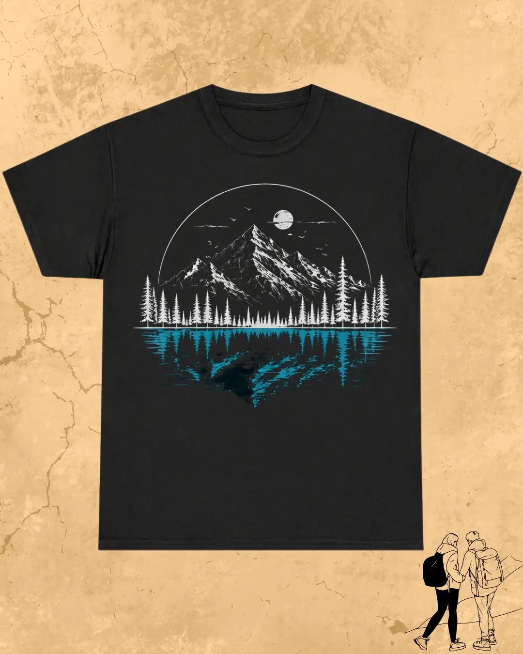 Mountain Reflection Cotton Tshirt