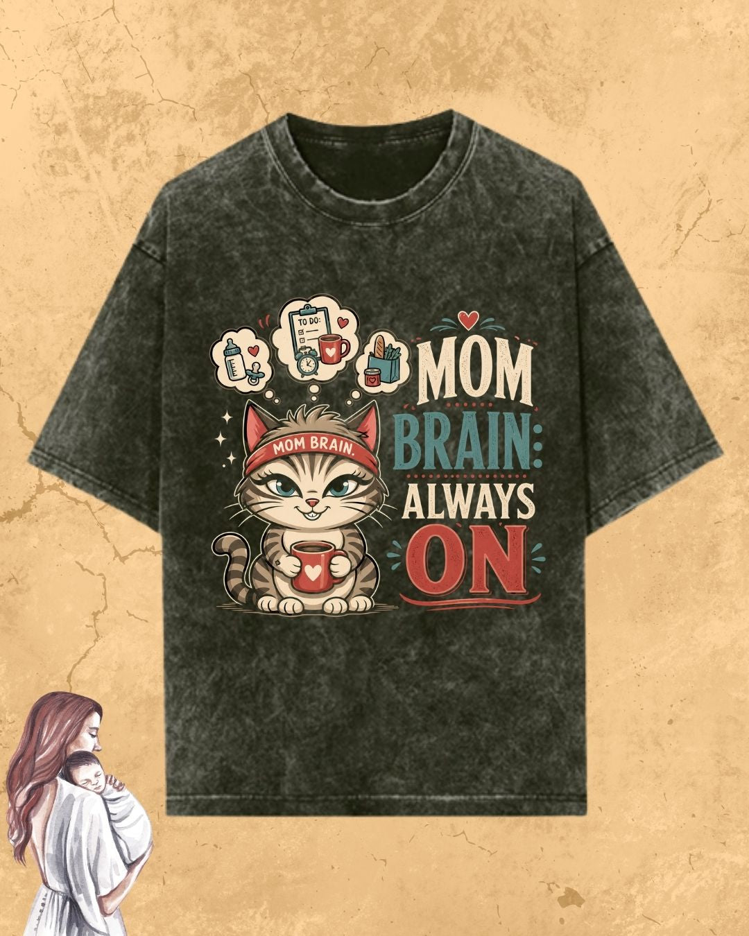 Purr Mom Cotton Tshirt