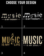 Music Is My Therapy Cotton Tshirt