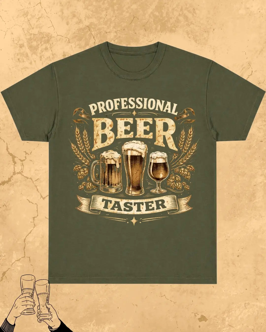 Beer Bond Statement Cotton T-Shirt
