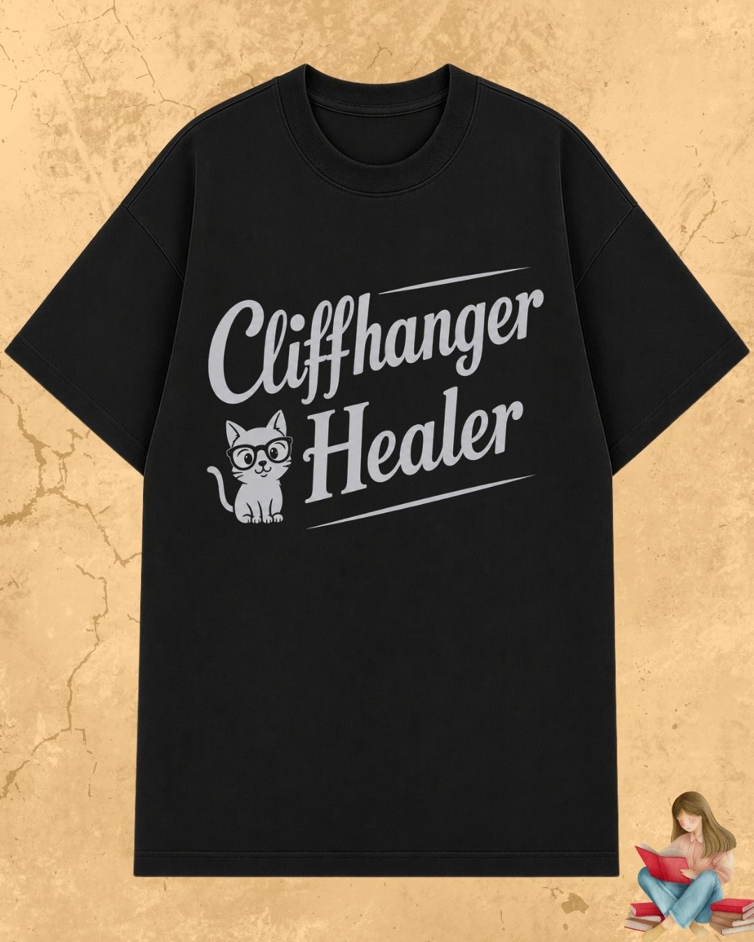 Purrfect Reader Cotton Tshirt