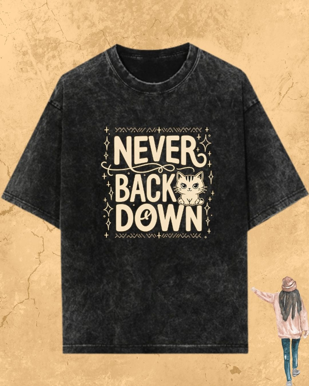 Cool Meow Girl Vibes Cotton Tee
