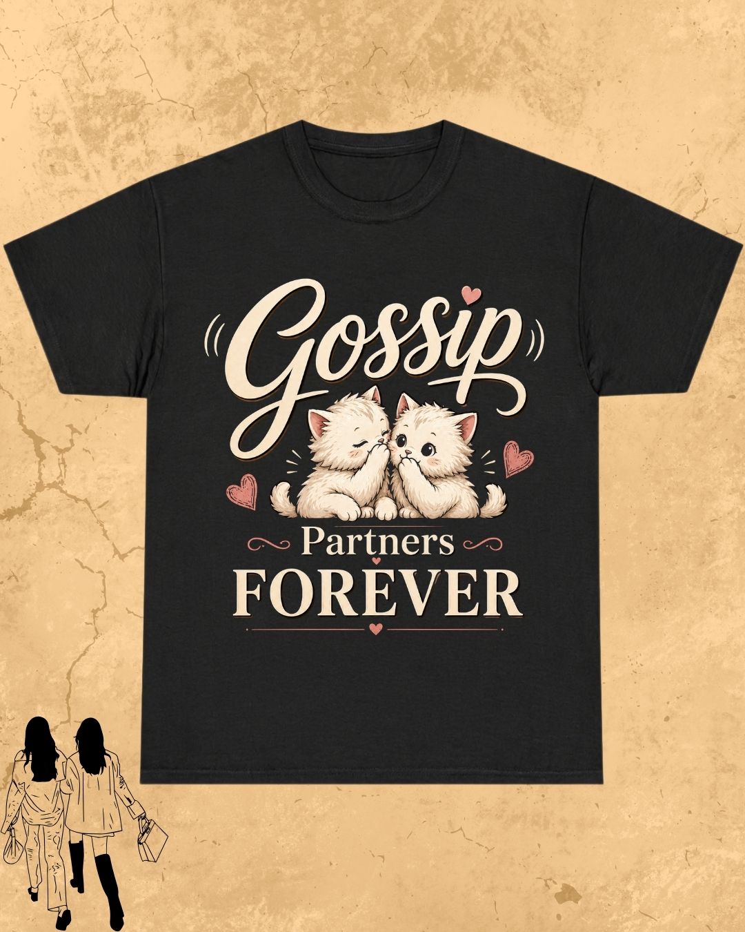 Meow Besties Cotton Tshirt