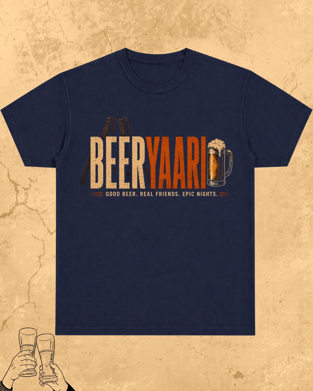 Beer Vibes Cotton Tshirt